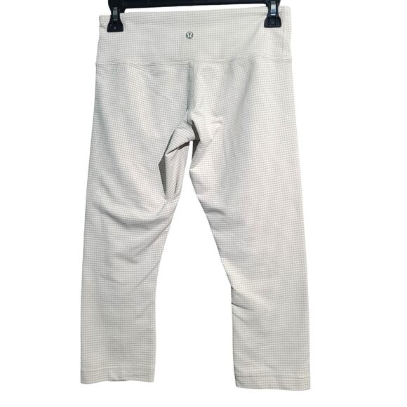 Lululemon Wunder Under Crop Leggings Gingham Size 6 - Picture 2 of 5